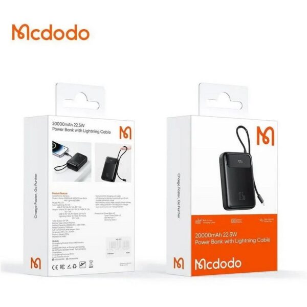 پاوربانک ظرفیت 20000 مک دودو مدل MCDODO MC-3710