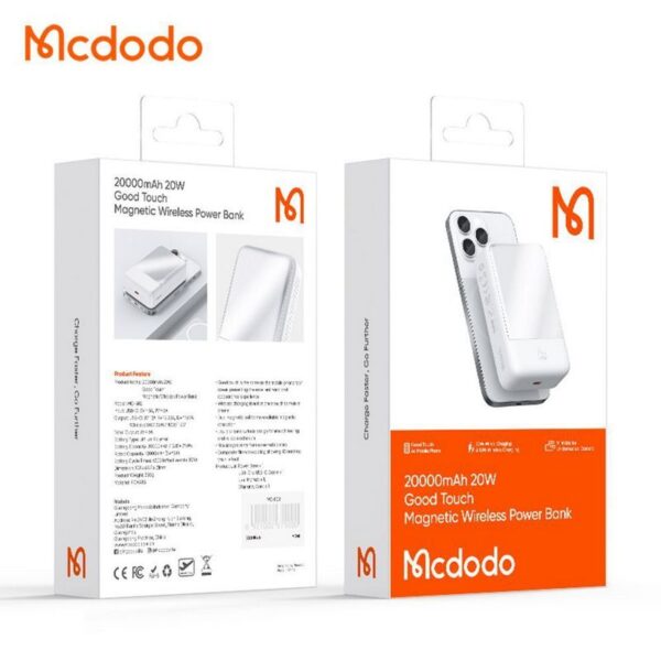 پاوربانک وایرلس 20000 مک دودو مدل Mcdodo MC-5020