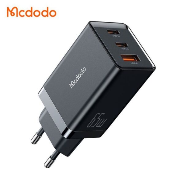 شارژر آداپتور دیواری 3 پورت 65 وات مک دودو مدل MCDODO CH-1540