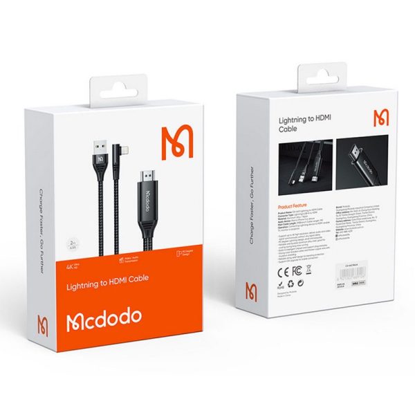 کابل تبدیل لایتنینگ به HDMI مک دودو مدل MCDODO CA-6400 طول 2 متر