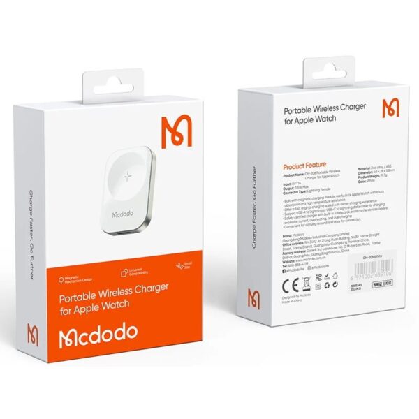 شارژر مگنتی اپل واچ مکدودو مدل MCDODO CH-2060