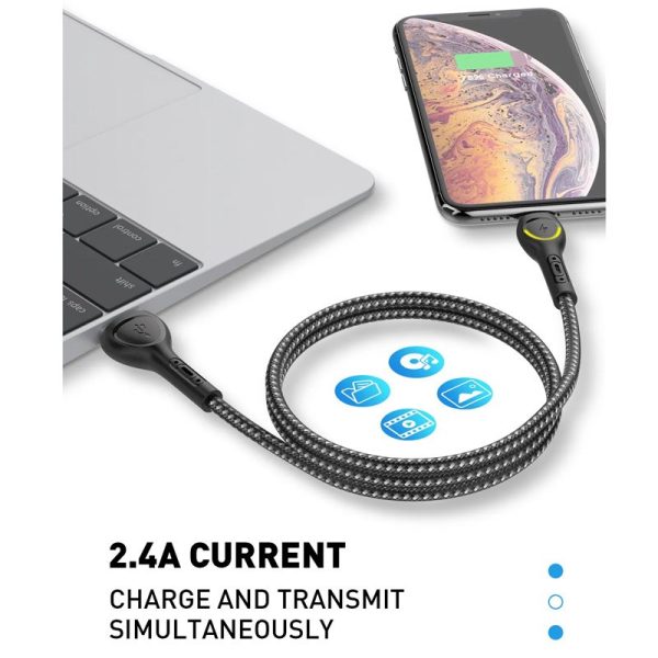 کابل USB به لایتنینگ الدینیو LDNIO LS481 Lightning 1M