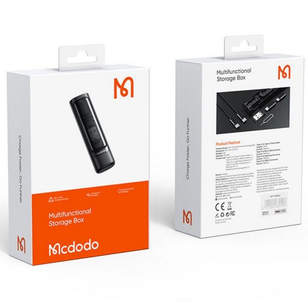 کابل تبدیل USB-C/USB به لایتنینگ/USB-C/MicroUSB مک‌دودو مدل WF-1720