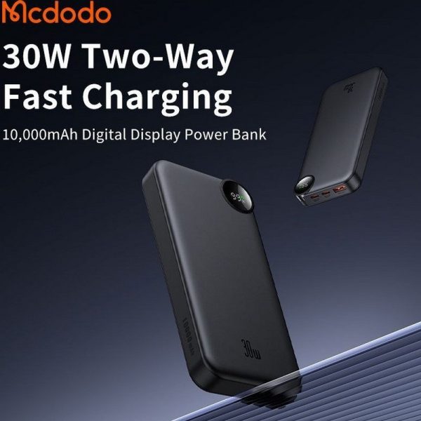 پاوربانک ۱۰۰۰۰ مک دودو مدل MC-3850 با توان ۳۰ وات