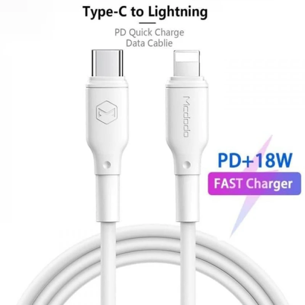 کابل تبدیل USB-C به لایتنینگ مک دودو مدل CA-7290