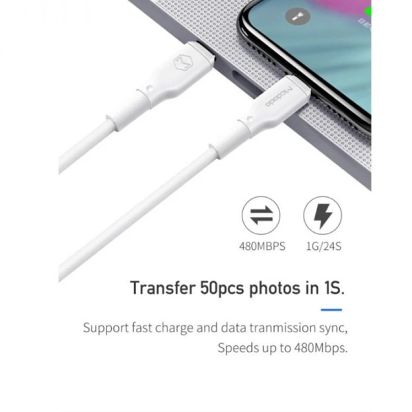 کابل تبدیل USB-C به لایتنینگ مک دودو مدل CA-7290