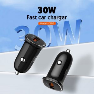 شارژر فندکی 30وات الدینیو مدل C105