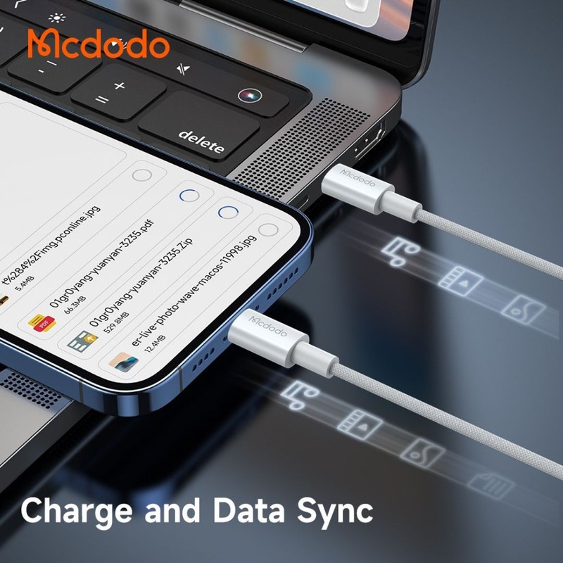 کابل شارژ USB-C مک دودو مدل 60W CA-277 طول 1.2 متر